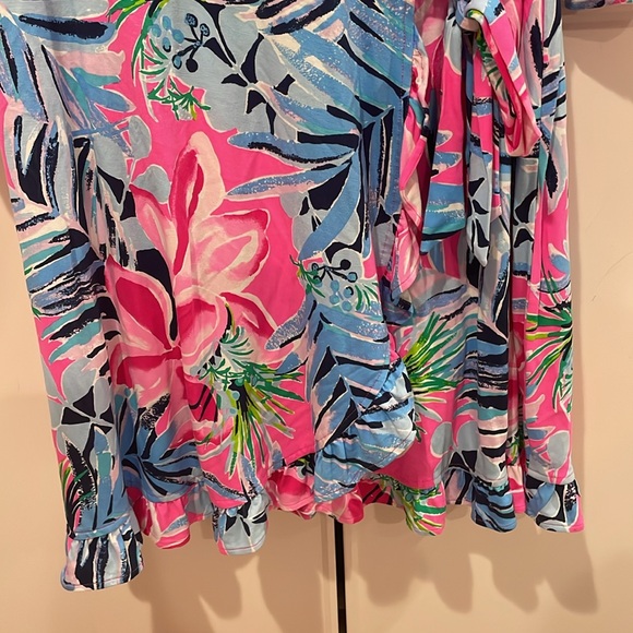 Lilly Pulitzer Wrap Style Dress XL - Picture 3 of 3